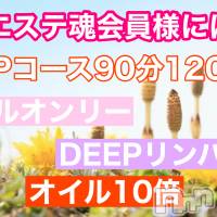 新潟メンズエステ allure(アリュール)の4月9日お店速報「エステ魂限定コース☆」