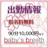 新潟メンズエステ baby's breath(ベイビーズブレス)の7月1日お店速報「7月1日（水）出勤情報」