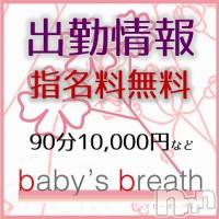 新潟メンズエステ baby's breath(ベイビーズブレス)の5月27日お店速報「5月27日（木）出勤情報」