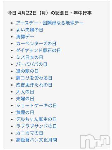 新潟デリヘル奥様特急 新潟店(オクサマトッキュウニイガタテン)みいさ(35)の2024年4月22日写メブログ「今日は何の日❓」