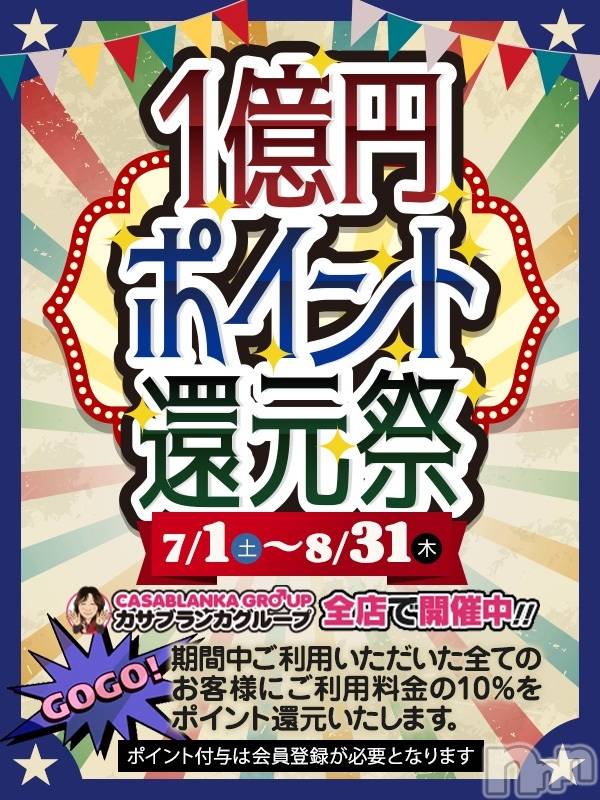 新潟デリヘル(イソジマダムニイガタテン)の2023年7月14日お店速報「夏の一億円還元祭！絶賛開催中！！！」
