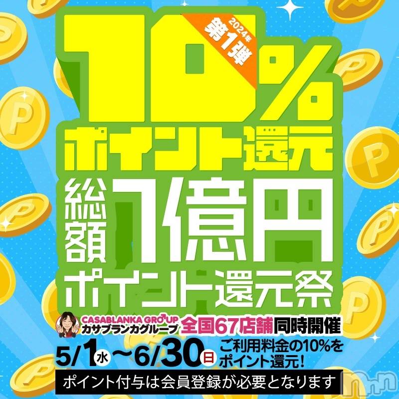新潟デリヘル(イソジマダムニイガタテン)の2024年6月9日お店速報「★一億円還元祭★」
