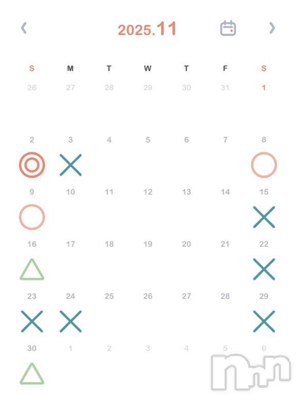 新潟ソープスチュワーデス マコト(26)の11月1日写メブログ「11月の予定」