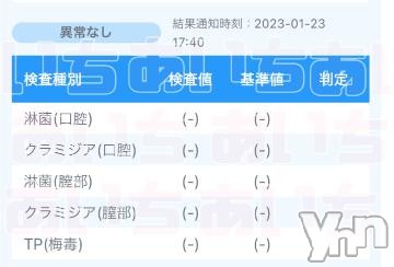 甲府ソープBARUBORA(バルボラ) あいち(20)の2023年1月24日写メブログ「性病検査結果」