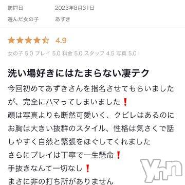 甲府ソープオレンジハウス あずき(21)の9月2日写メブログ「参考になります🤣」