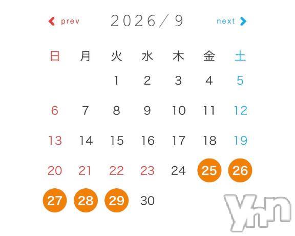 甲府デリヘル甲府人妻隊(コウフヒトヅマタイ)えり(50)の2026年9月6日写メブログ「【9月の最新スケジュール🗓️】🫧」