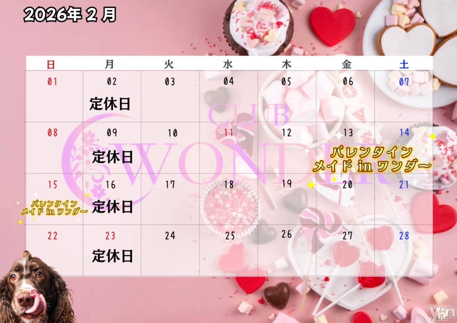 ���ܥ���Х��顦�����CLUB WONDER(����� ������) ��2026ǯ1��29���̥�֥����֤⤦����2���