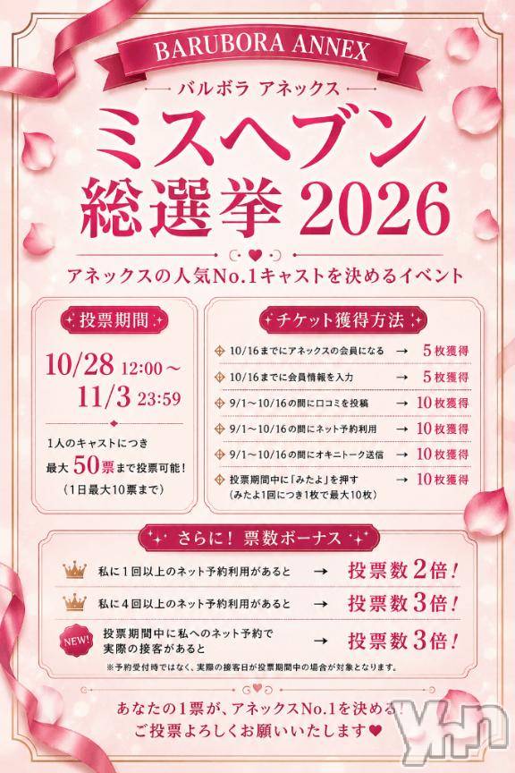甲府ソープBARUBORA(バルボラ) もね(18)の8月26日写メブログ「♡ミスヘブンについて♡」