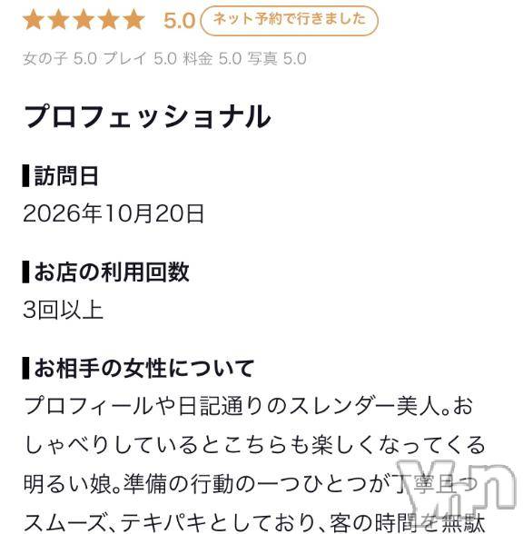 甲府ソープオレンジハウスすず(29)の2026年10月23日写メブログ「口コミありがとう♡」